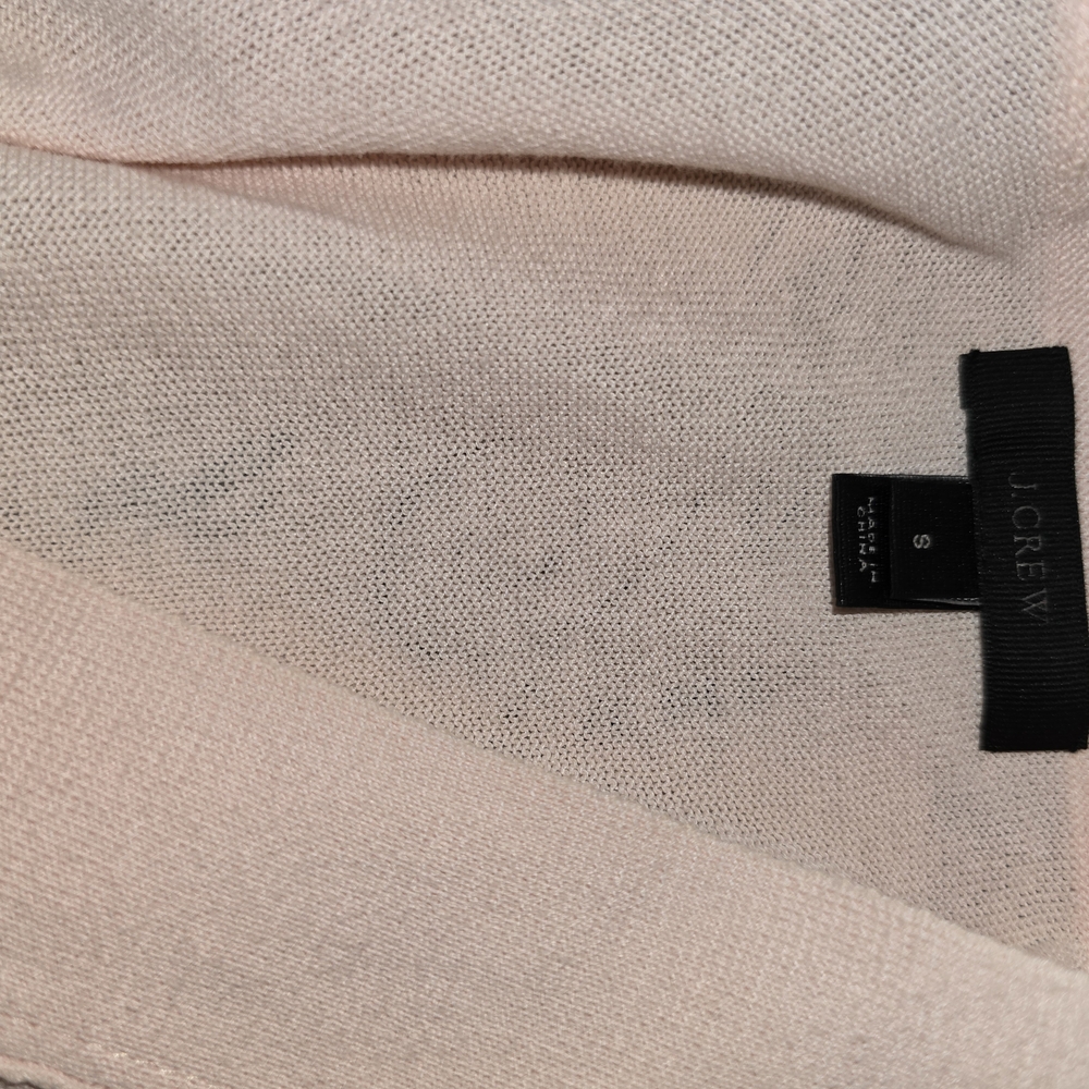 J. Crew Light Pink Striped Cardigan small - Picture 3 of 4